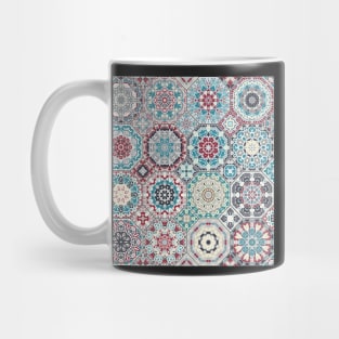 Octagonal Oriental and ethnic motifs in patterns. Mug